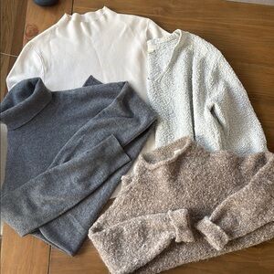 Women's Sweater BUNDLE - neutral colors, cashmere, wool, cotton